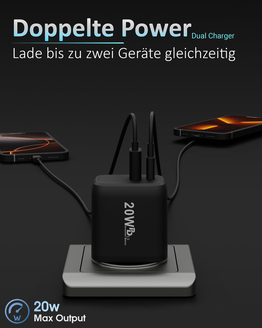 USB-C und USB-A. Für neue und alte Geräte.