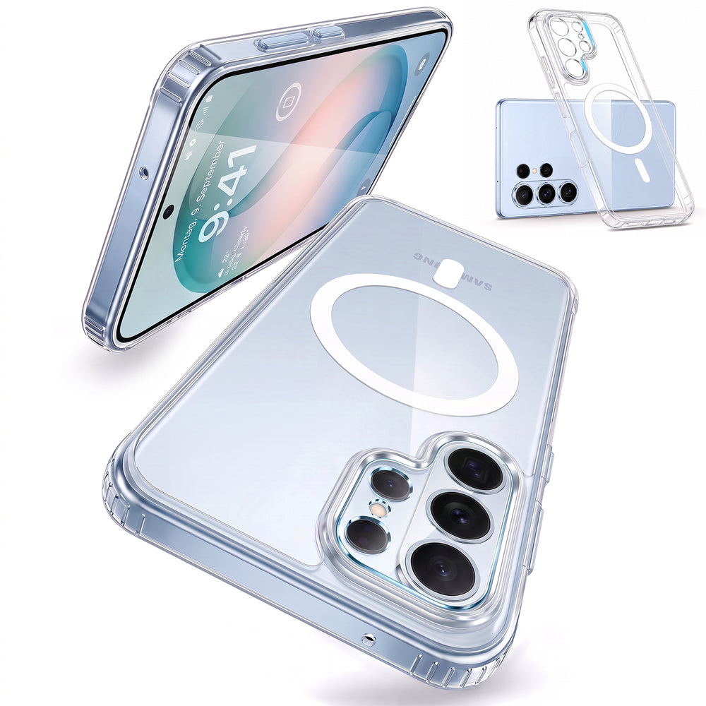 Clear Case con protección de cámara para Samsung serie S26