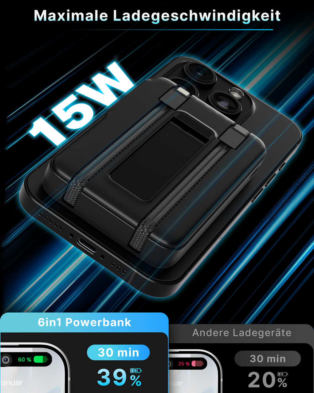MagStand Ultra Powerbank - 6in1