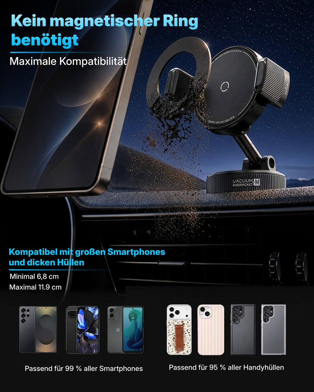 Vacuum Phone Stand - non Magnetic