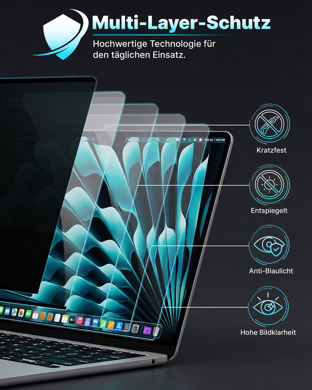 Smartlayer Privacy Folie für MacBooks