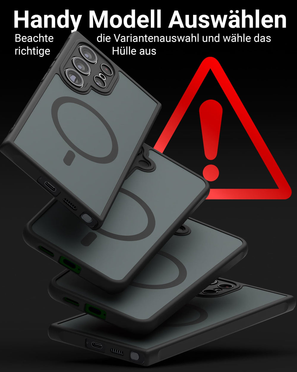 Frosted Black MagSafe Case - für Samsung Galaxy