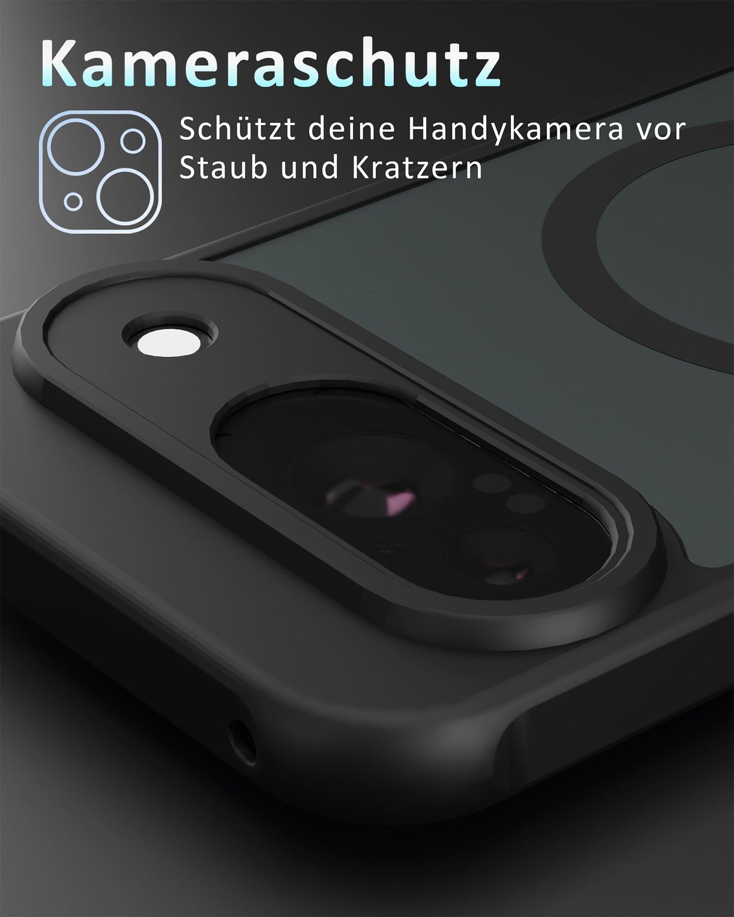 Frosted Black MagSafe Case für Google Pixel