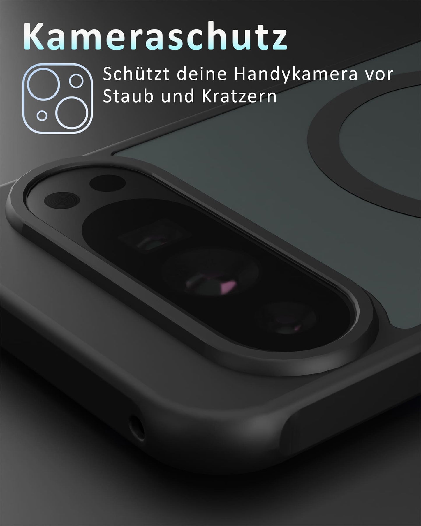 Frosted Black MagSafe Case für Google Pixel