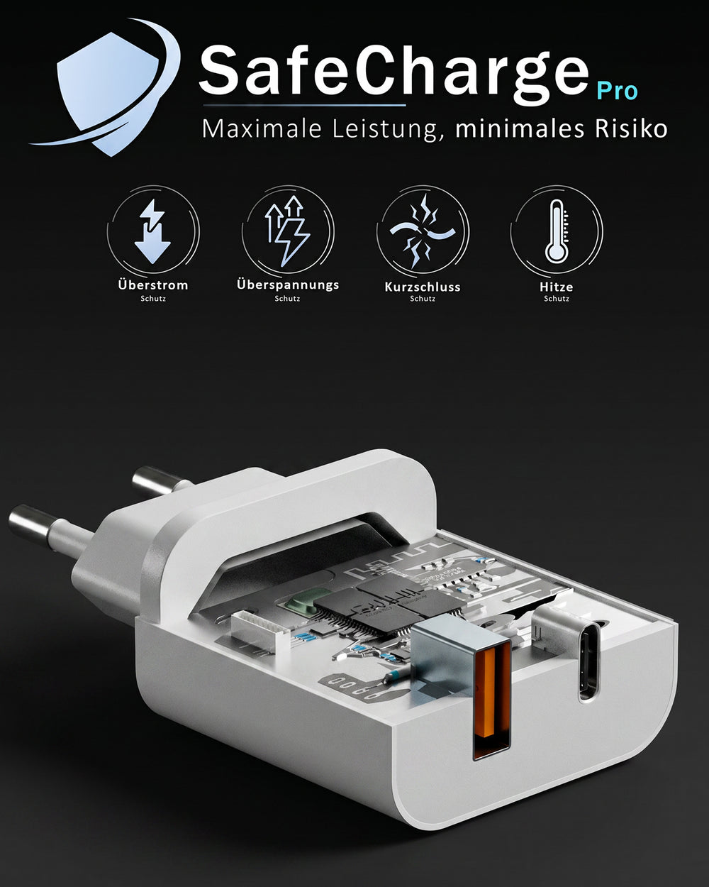 45w USB + USB-C Dual Charger