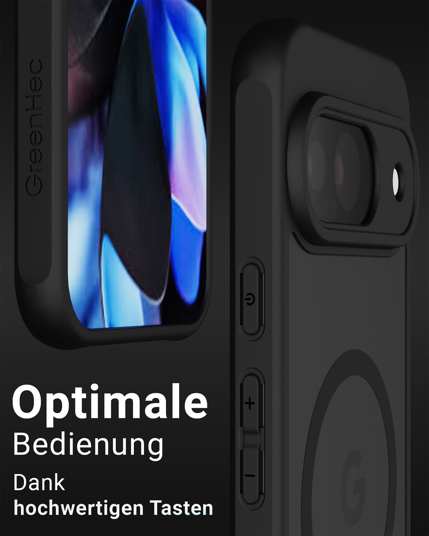 Frosted Black MagSafe Case für Google Pixel