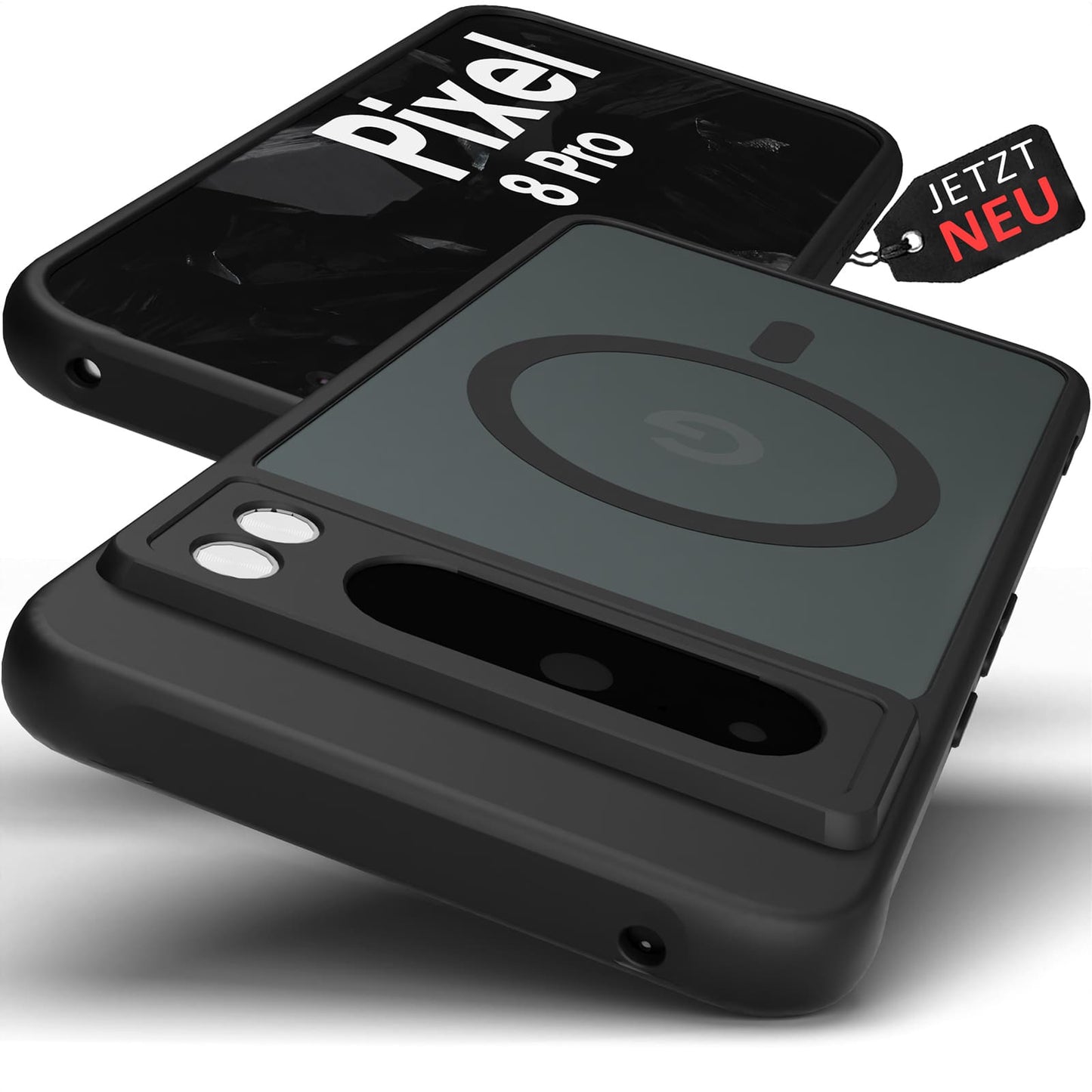 Frosted Black MagSafe Case für Google Pixel