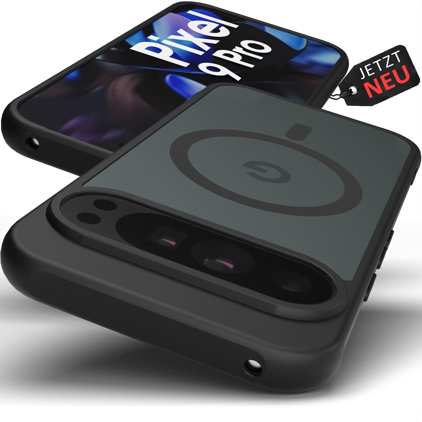 Frosted Black MagSafe Case für Google Pixel