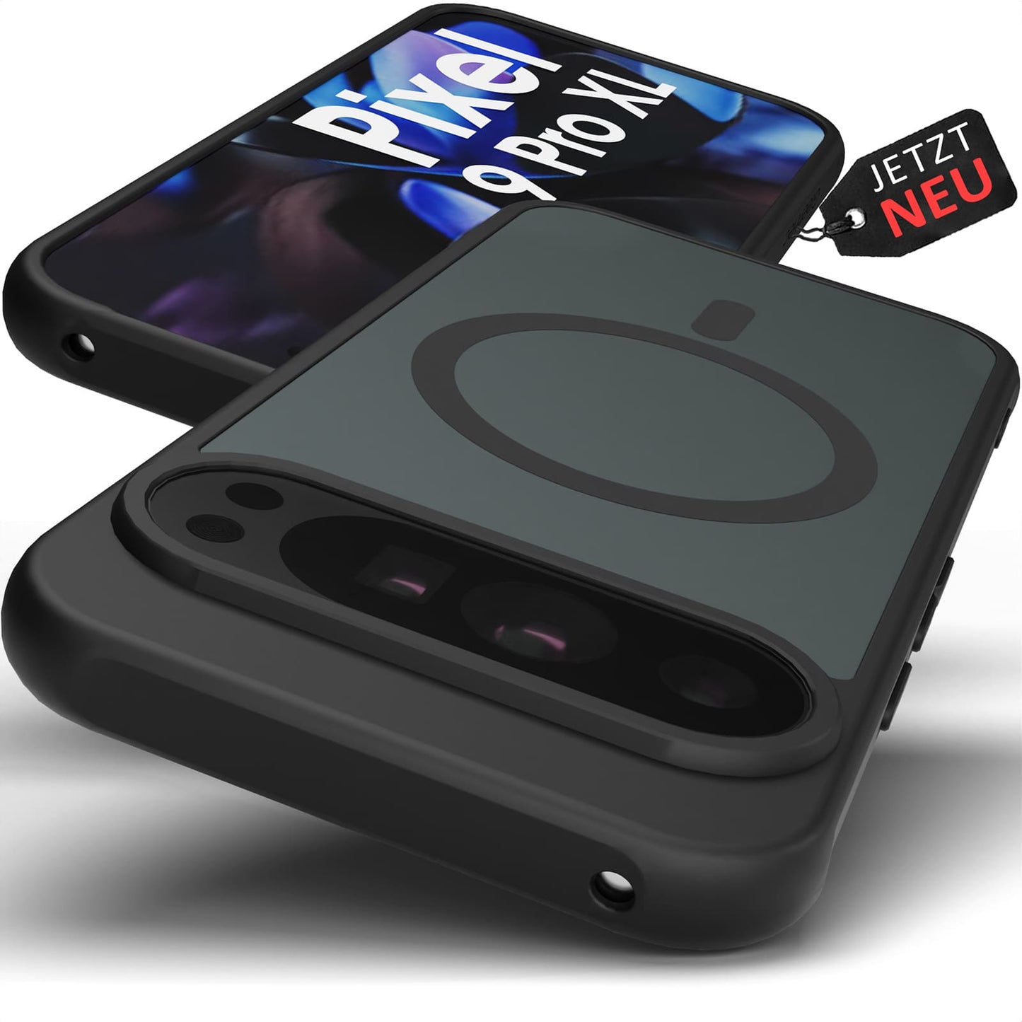 Frosted Black MagSafe Case für Google Pixel