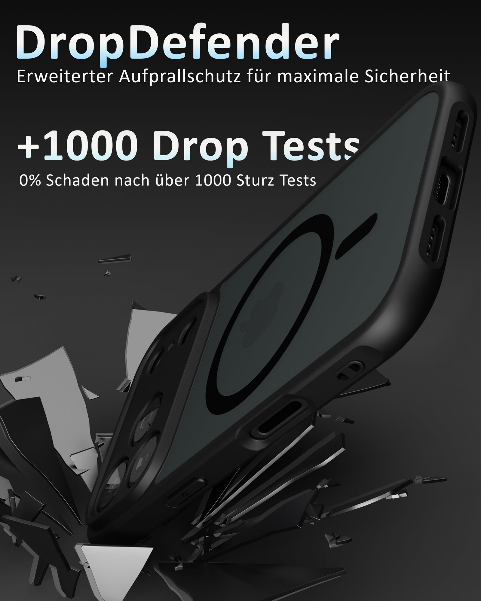 Frosted Black MagSafe Case - für iPhone