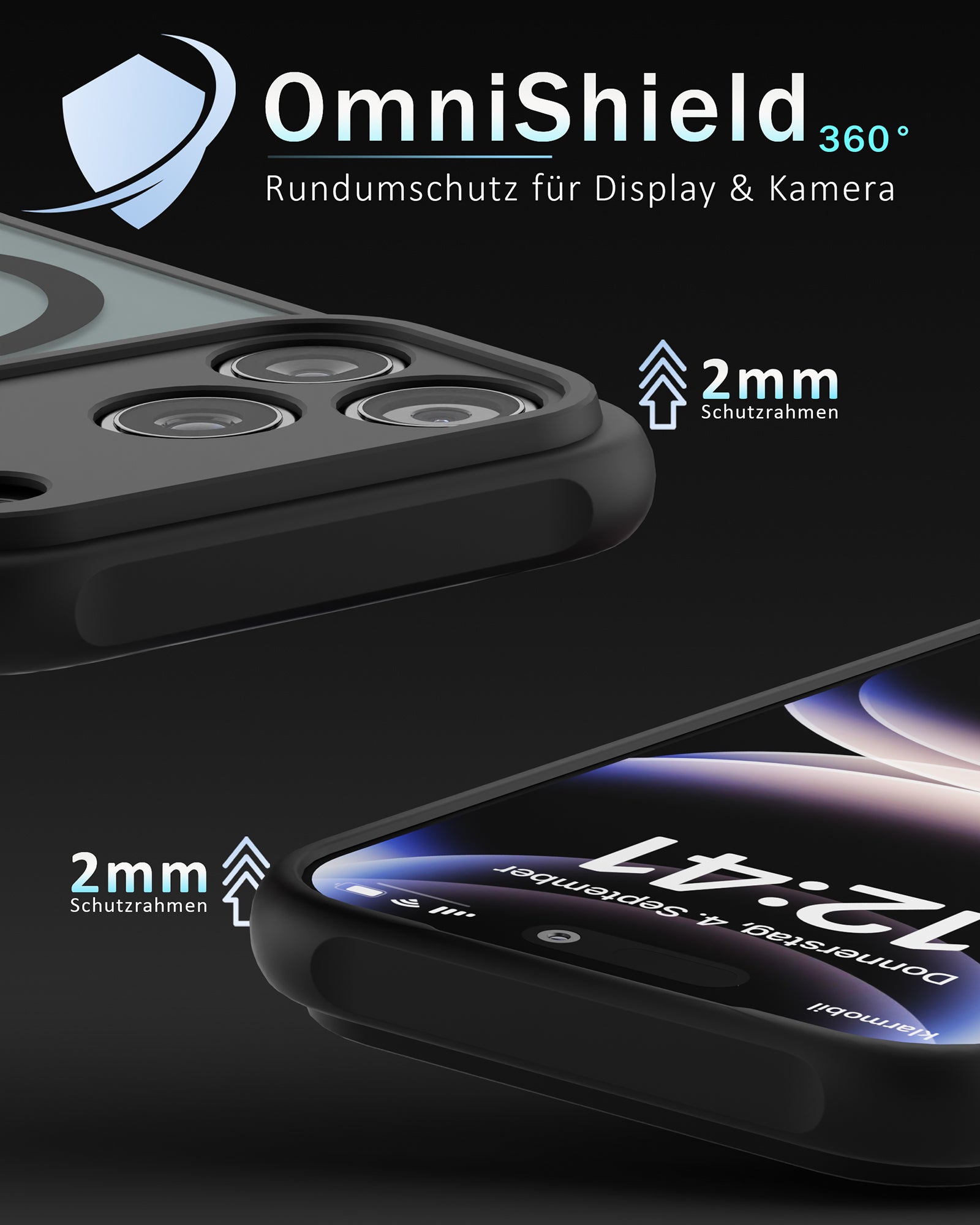 Frosted Black MagSafe Case - für iPhone