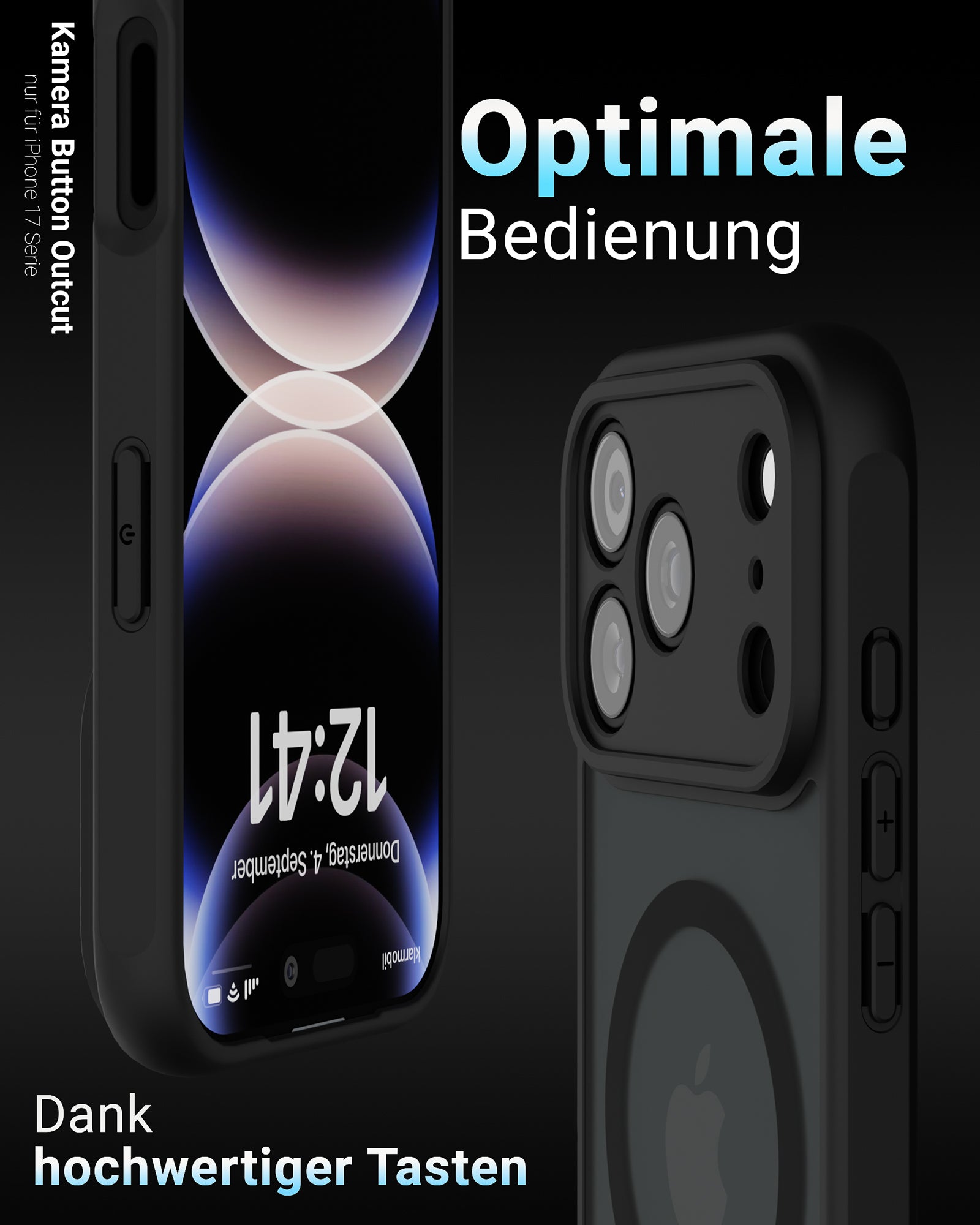 Frosted Black MagSafe Case - für iPhone