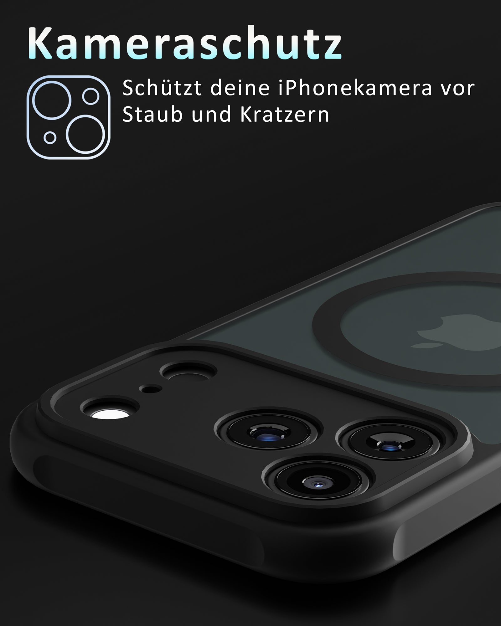 Frosted Black MagSafe Case - für iPhone