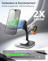 3-in-1 Magnetic PowerBase Charging Station for iPhone