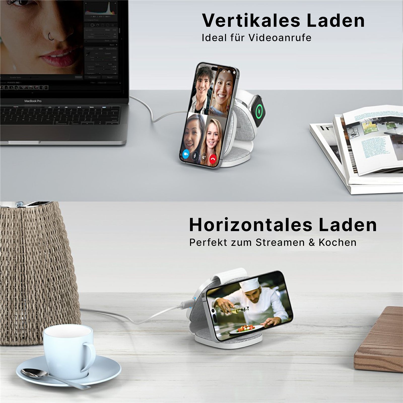Foldable 3in1 Travel PowerBase für iPhone