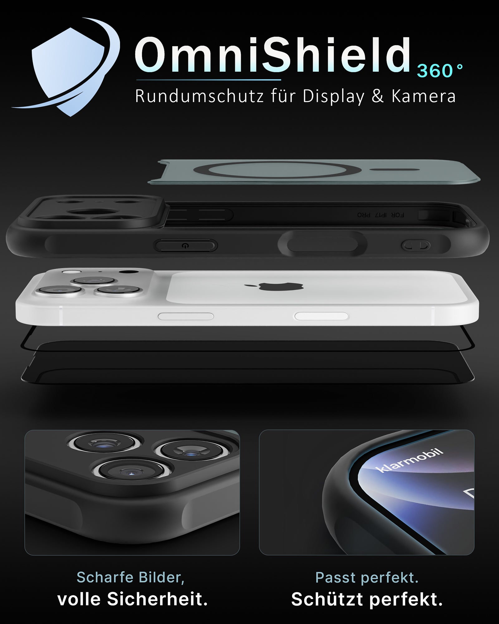 OmniShield Bundle (Frosted Case + EASY INSTALL Glass)