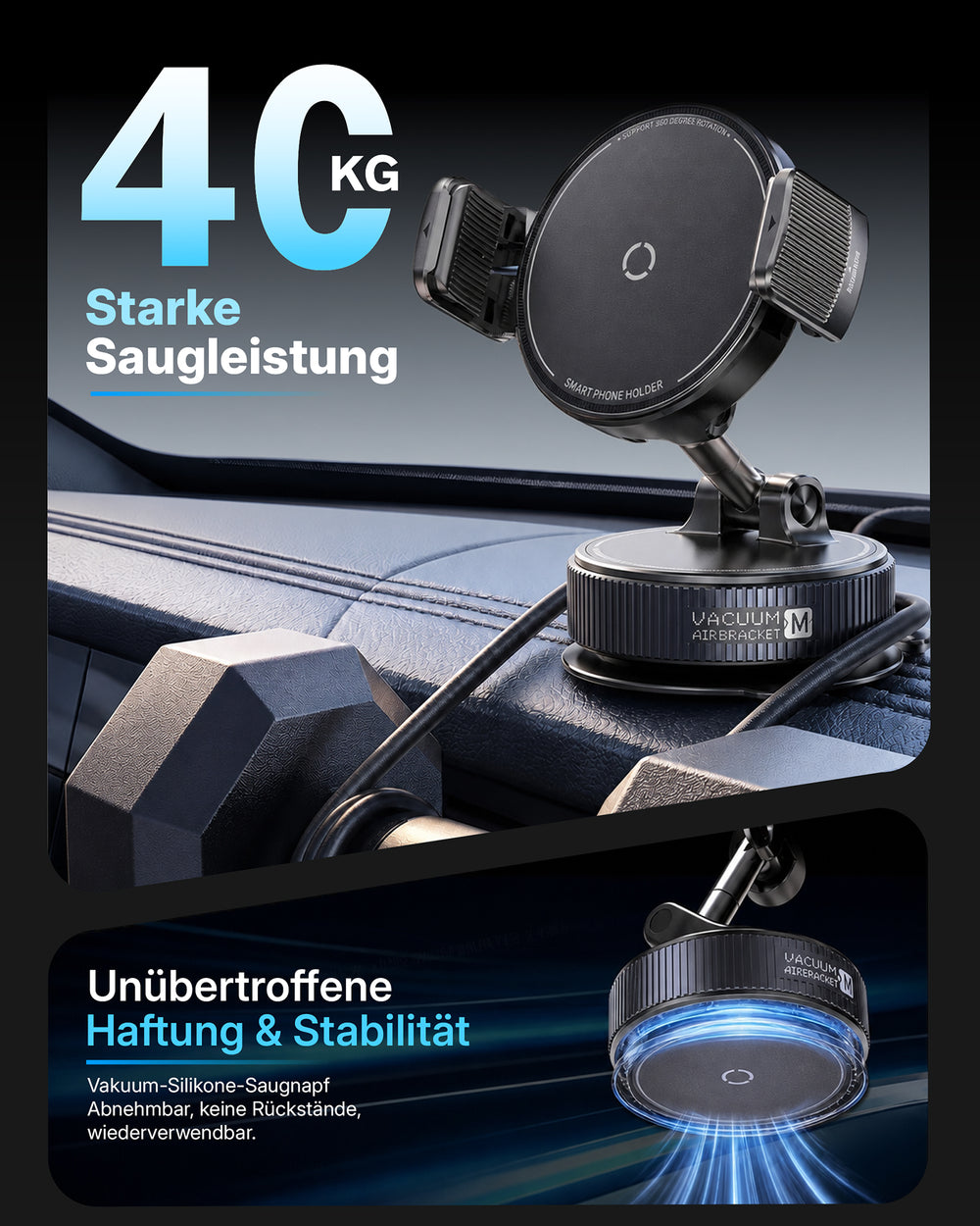 Vacuum Phone Stand - non Magnetic