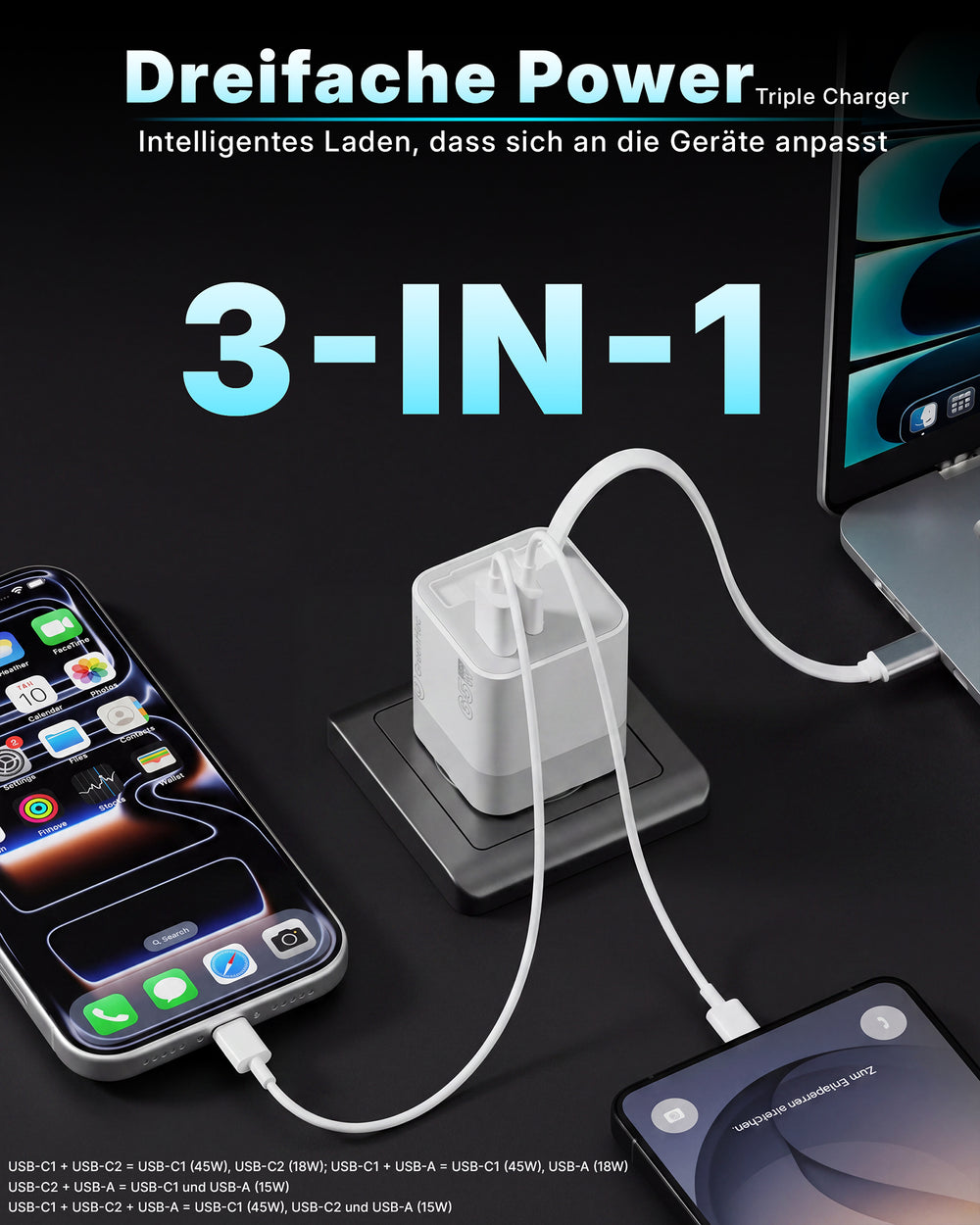 65w Charger Retracable