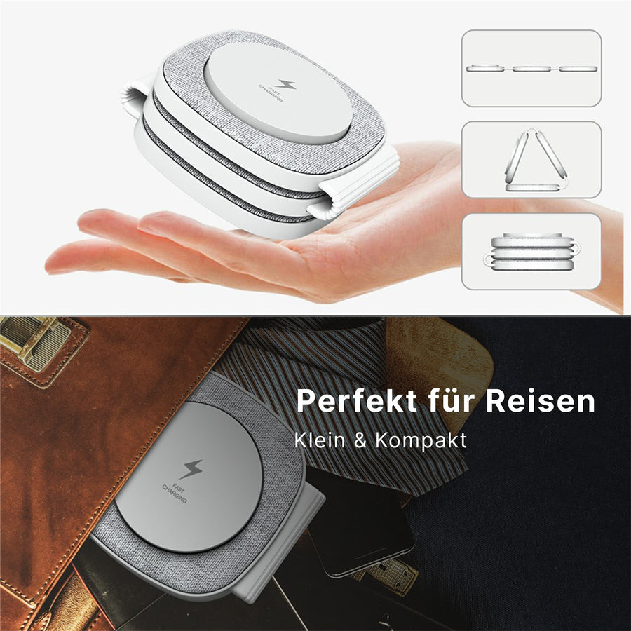 Ausklappen, laden, zusammenklappen.