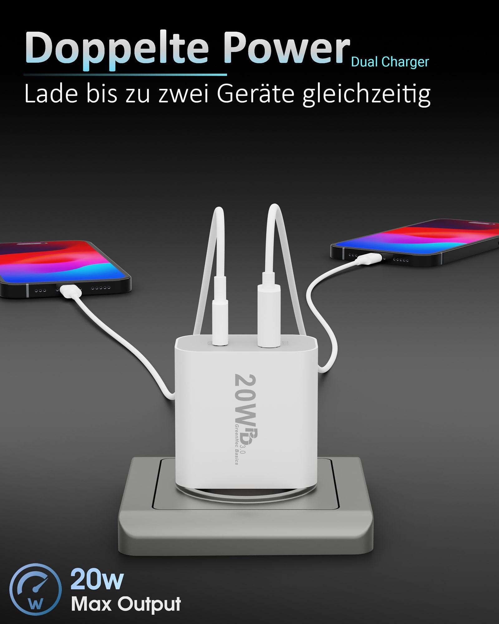 20w Dual Charger