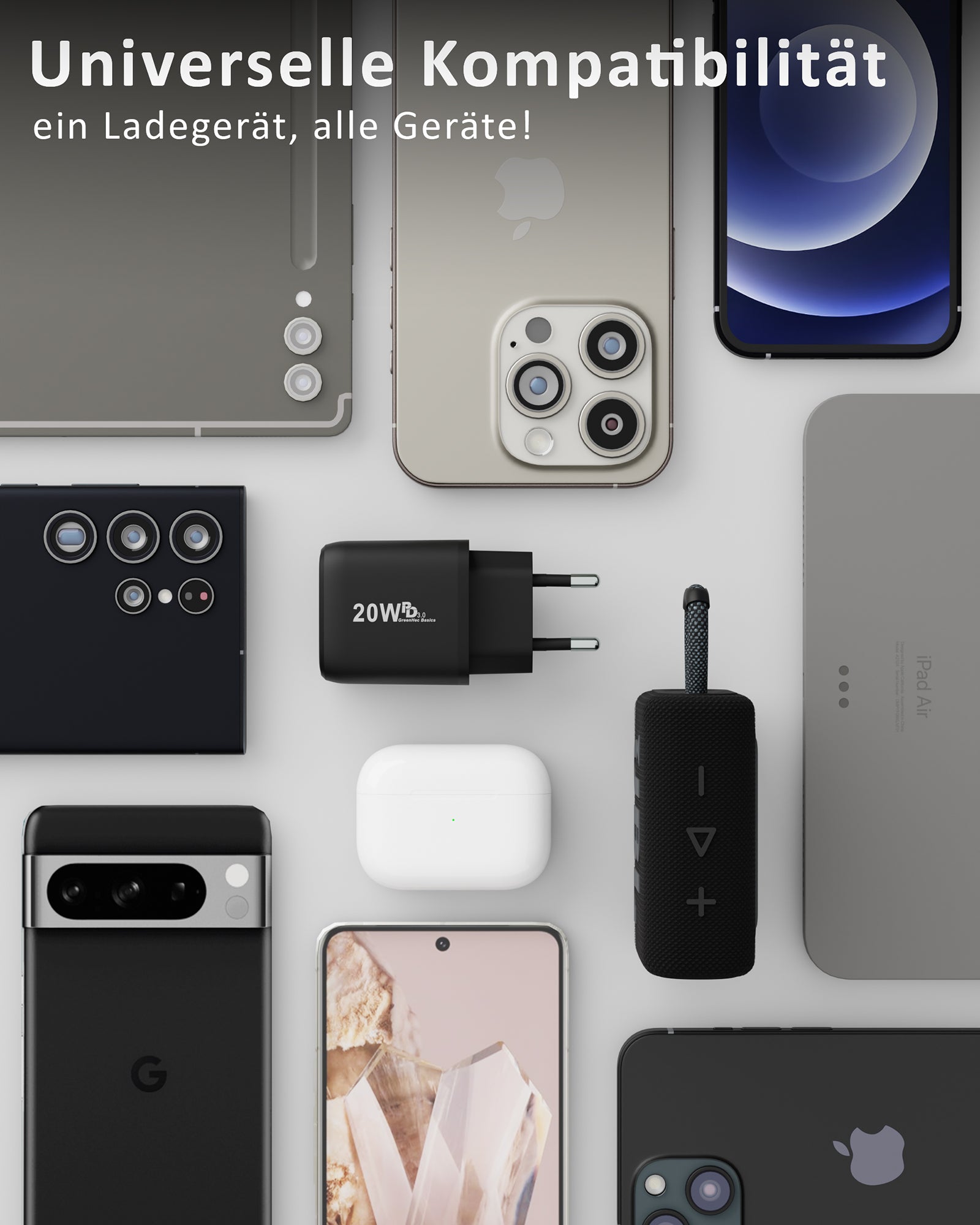 20w Dual Charger - Black