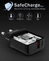 20w Dual Charger - Black