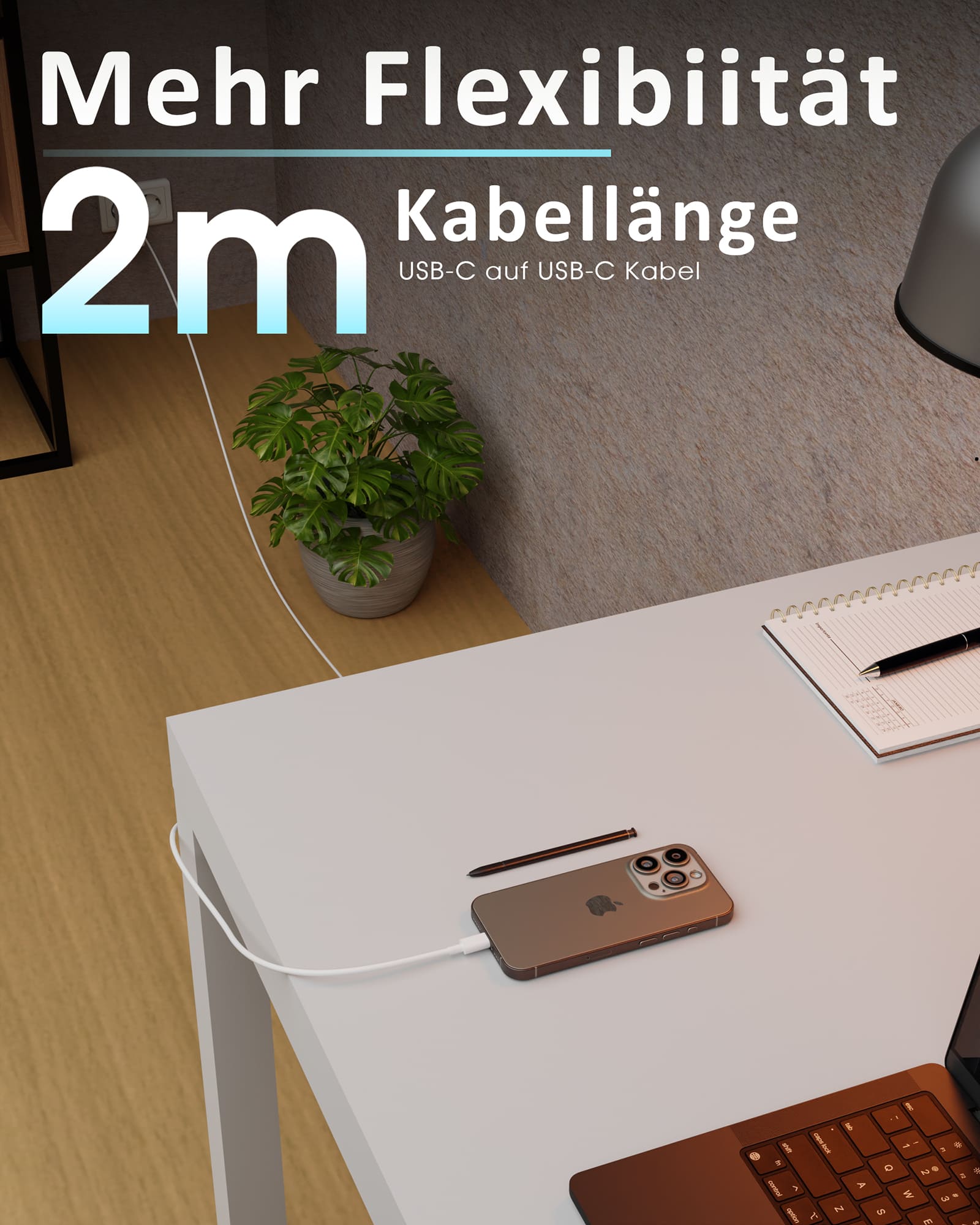 20w iPhone Ladekabel (1m)- Für iPhone 14 13 12 11 X Pro Max | Kompatibel mit Lightning & USB-C