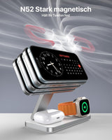 3-in-1 Magnetic PowerBase Travel Charger - Charging Station for iPhone
