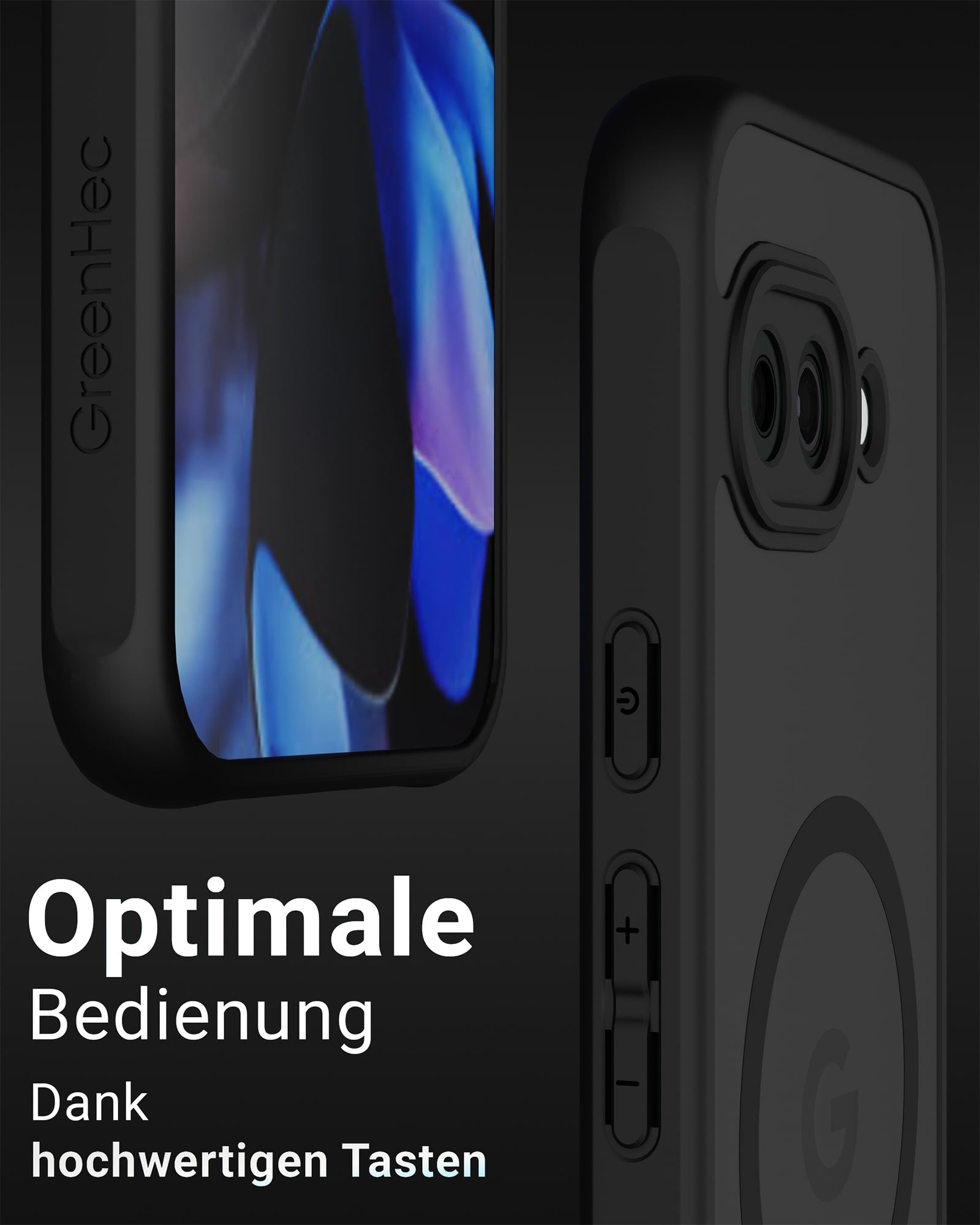 Frosted Black MagSafe Case - für Google Pixel 9a