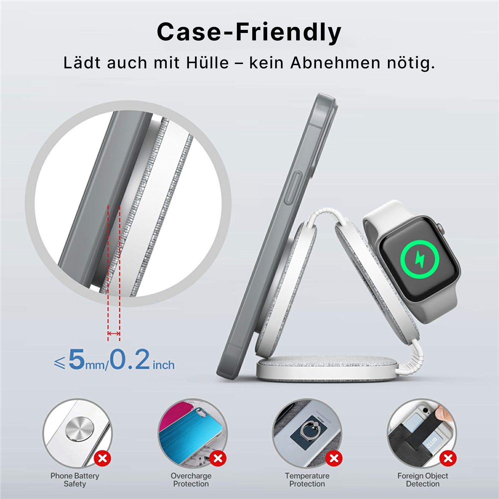 Foldable 3in1 Travel PowerBase für iPhone
