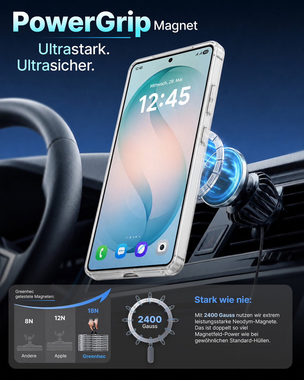 Clear Case con protección de cámara para Samsung serie S26