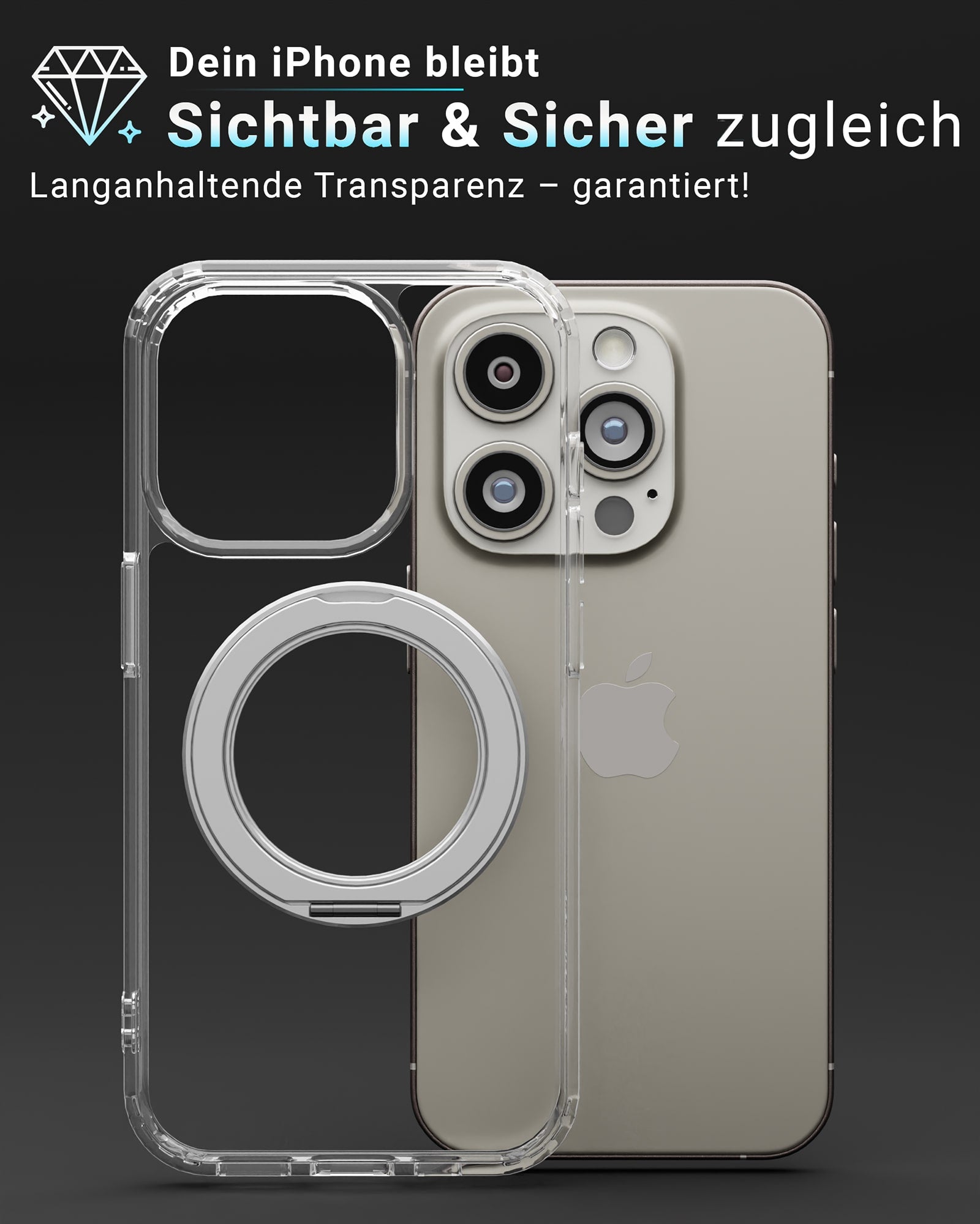MagStand Clear Case - für iPhone