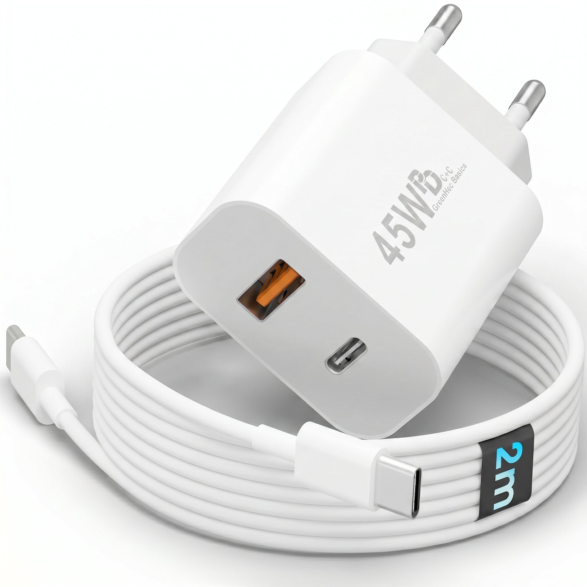 45w Dual Charger + USB-C Kabel