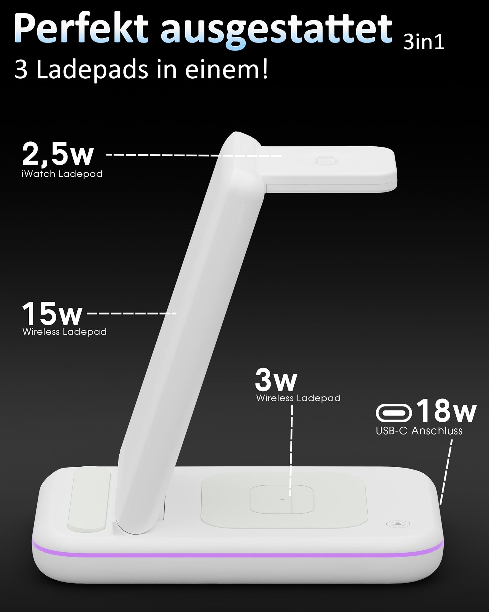 3in1 Light PowerBase Charger