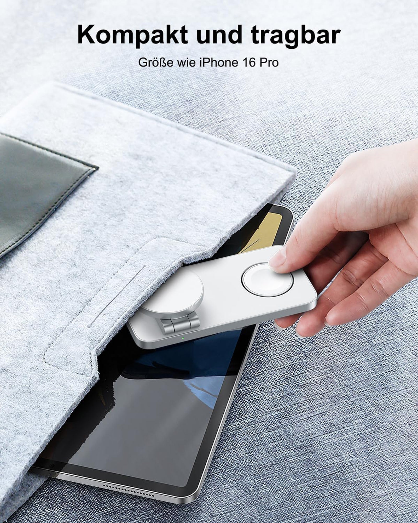 3in1 Magnetic PowerBase Travel Charger - Ladestation für iPhone