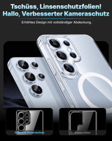 Clear Case con protección de cámara para Samsung serie S26