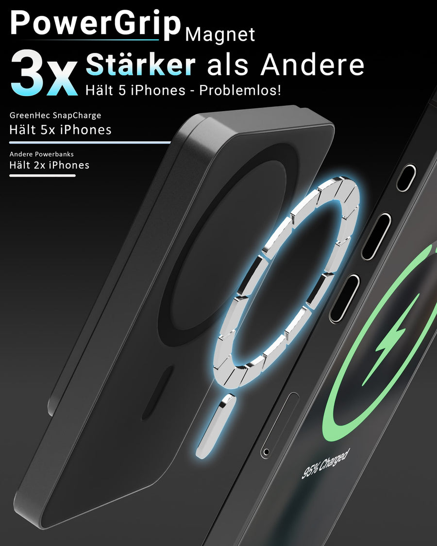 Hält dreimal so stark wie Standard-Powerbanks.