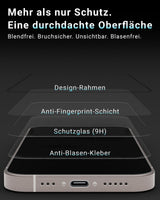 EASY INSTALL Crystal Glass 2er Pack - für iPhone