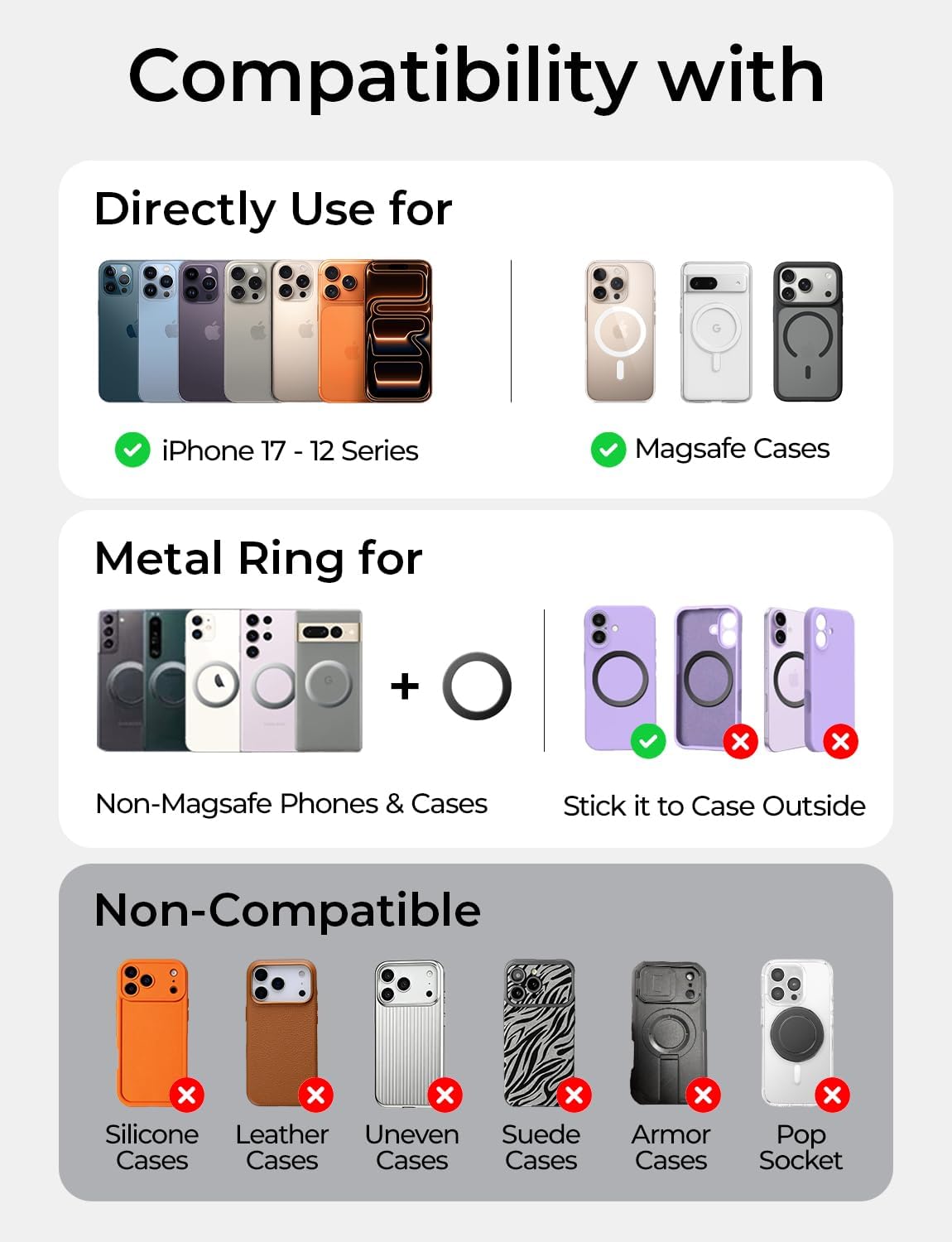 LISEN Magnetic Air Vent Phone Holder