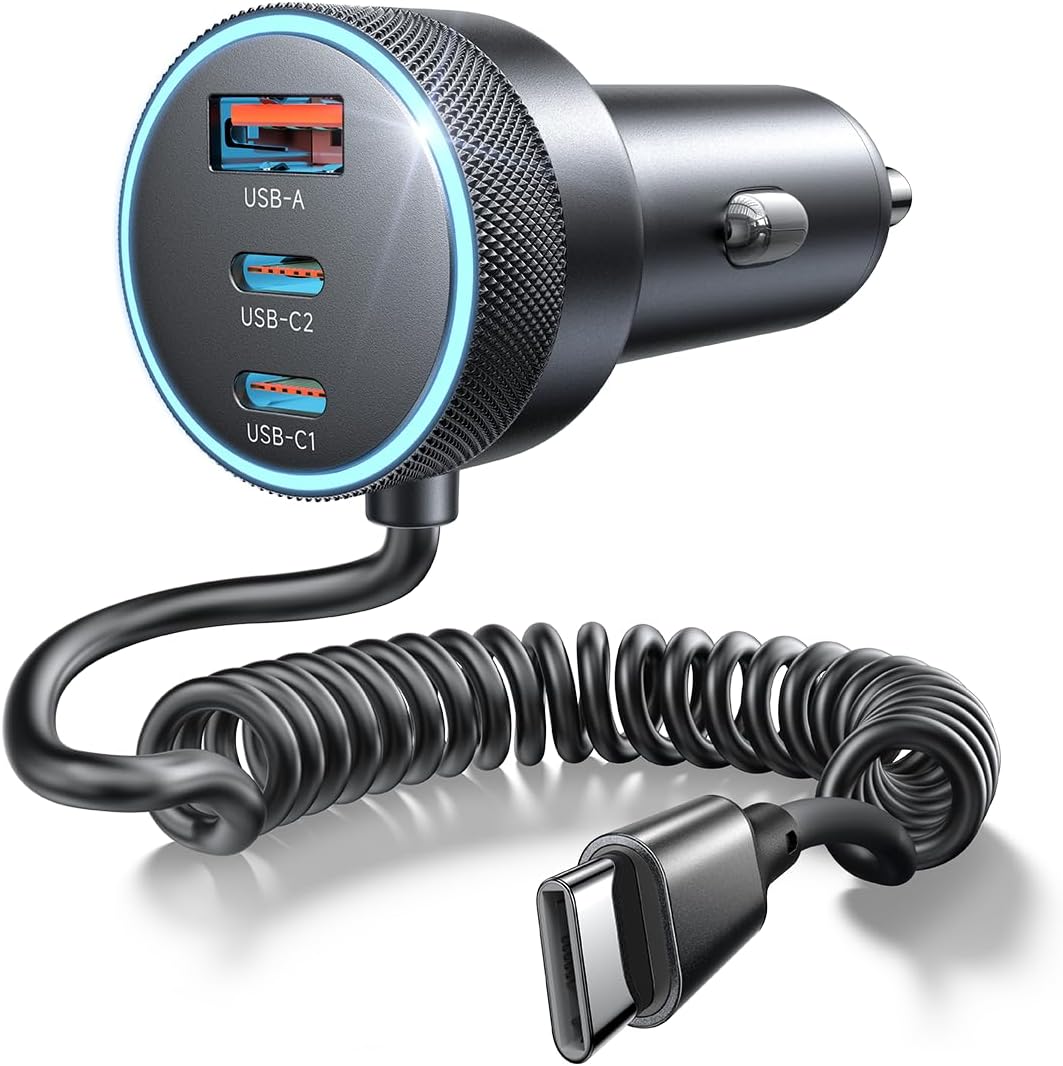 LISEN Car Charger with Cables