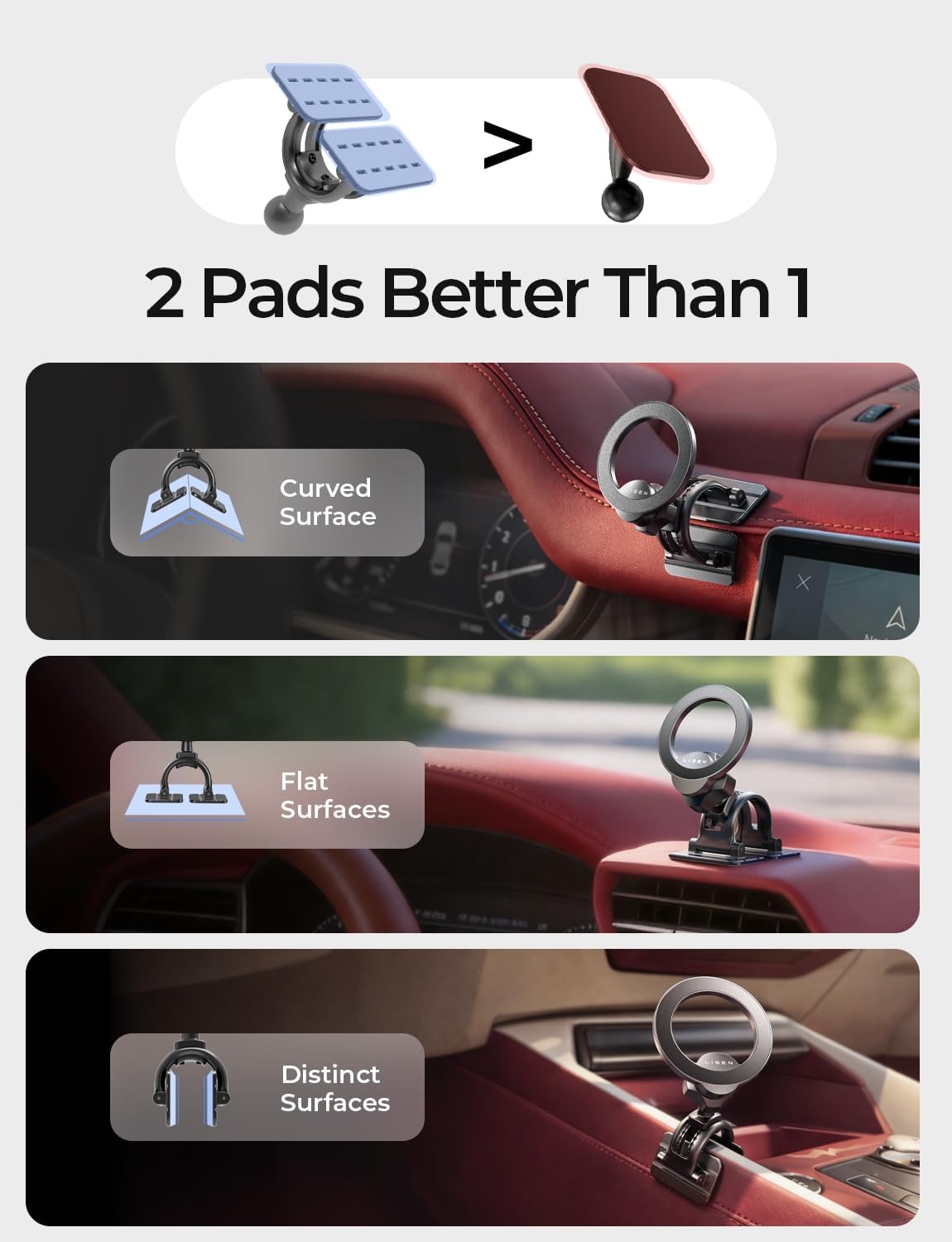 LISEN Magnetic Air Vent Phone Holder