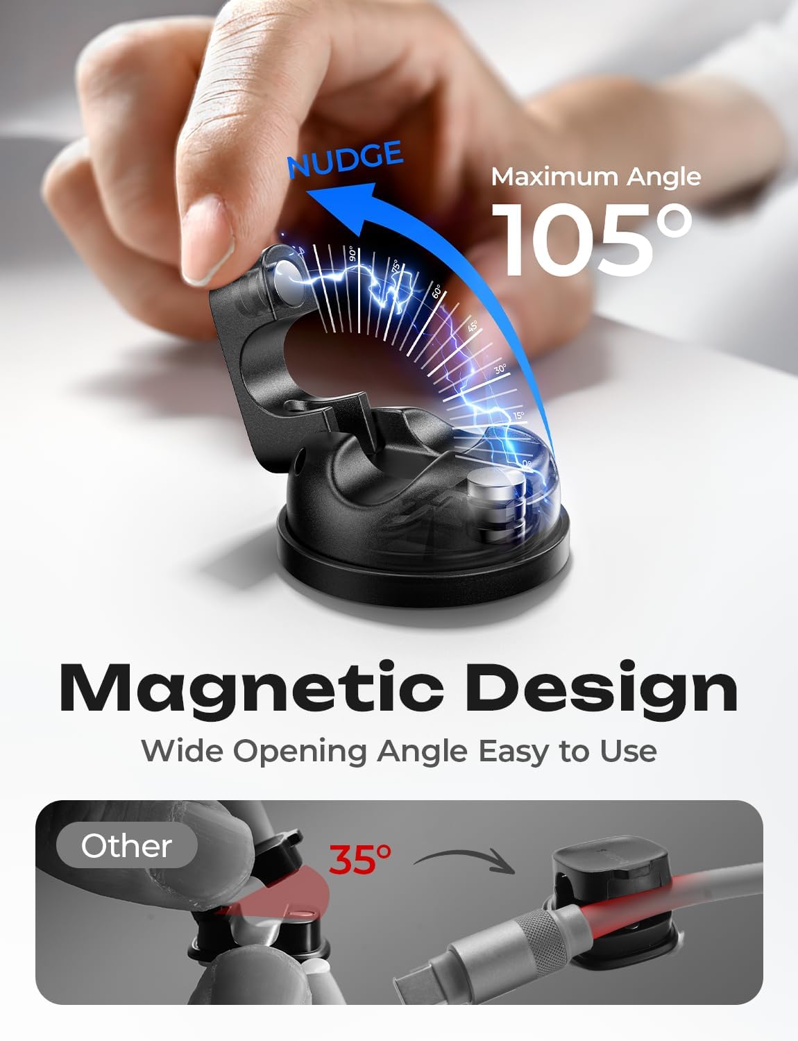 LISEN L123 Magnetic Cable Clips Organizer