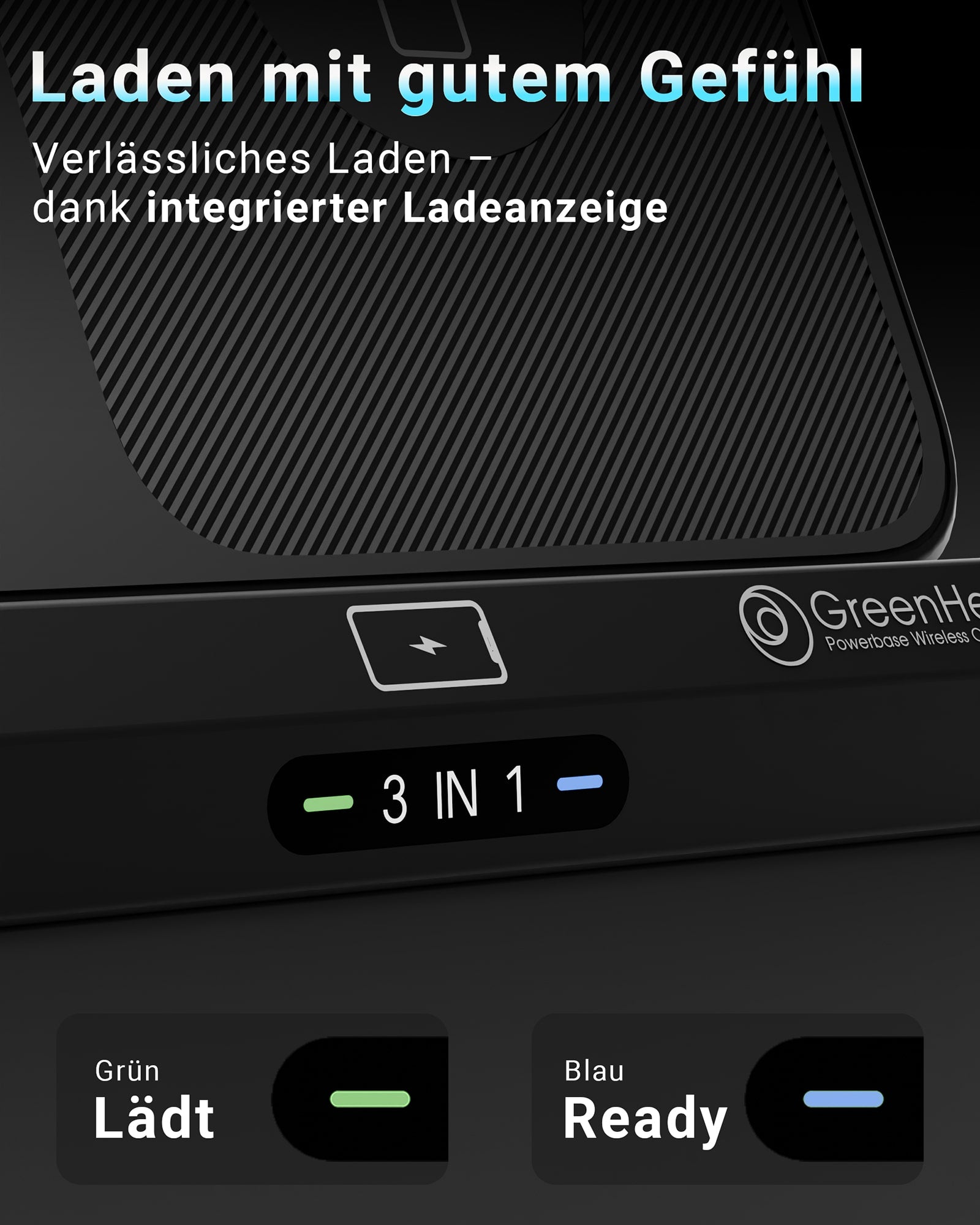 3in1 PowerBase Ladestation für Samsung Foldable
