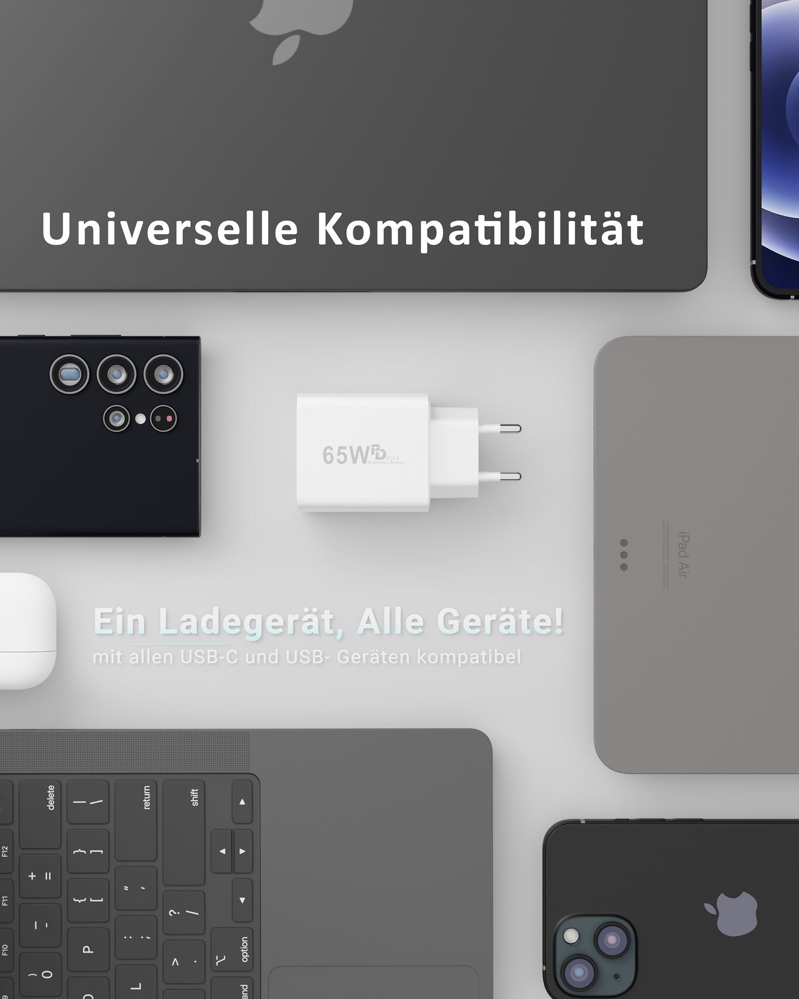 65w Quatro Charger + USB-C Kabel