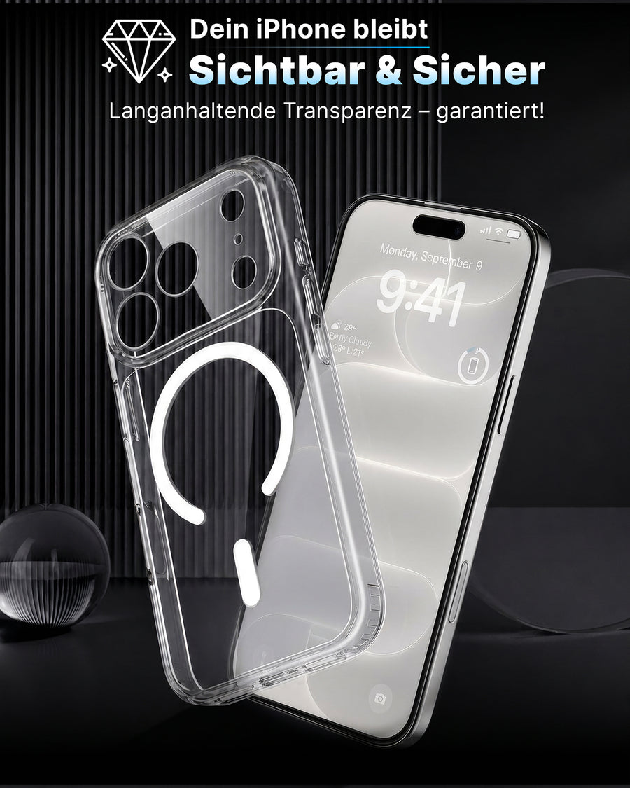 Kein Vergilben. Dein iPhone bleibt der Star.