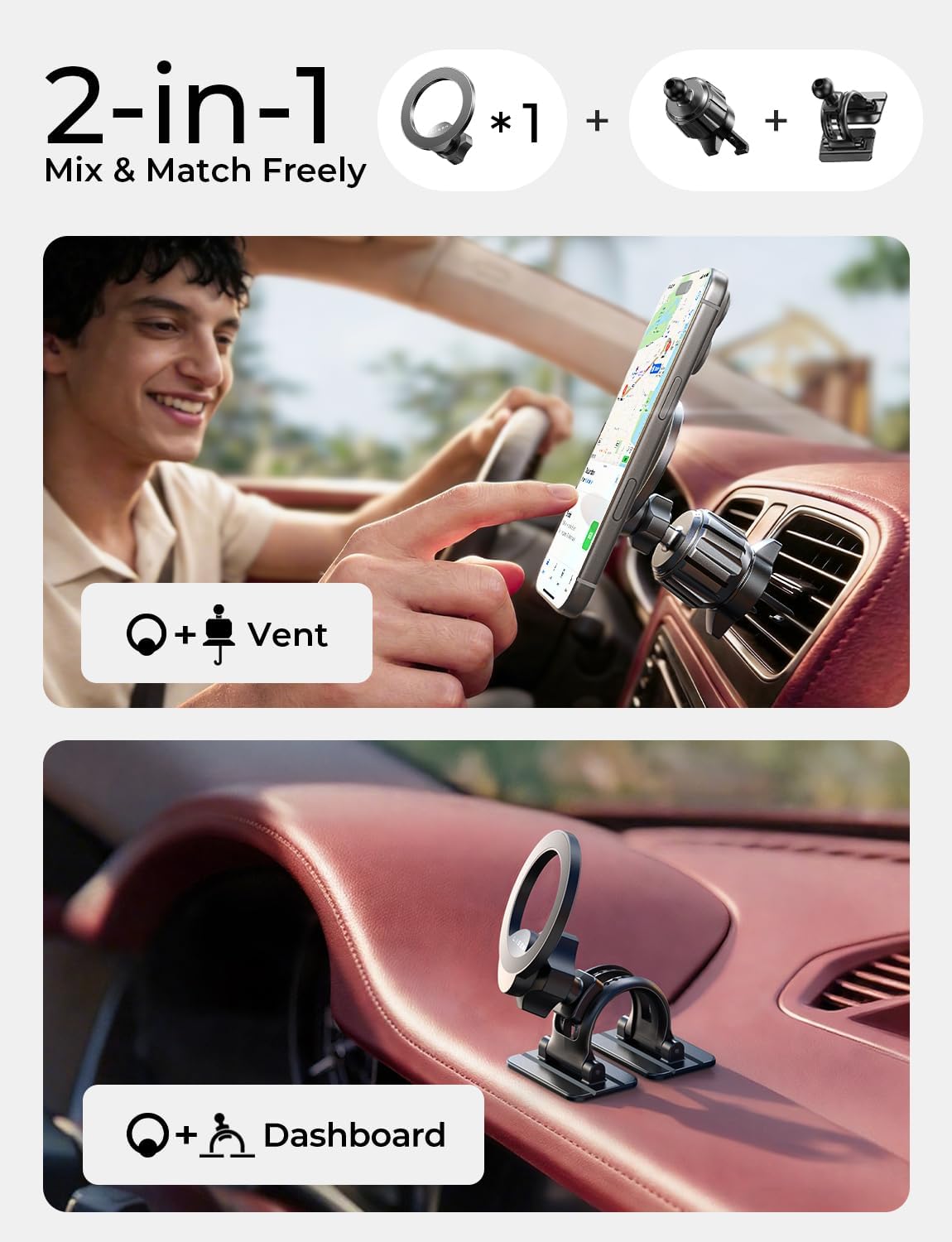 LISEN Magnetic Air Vent Phone Holder