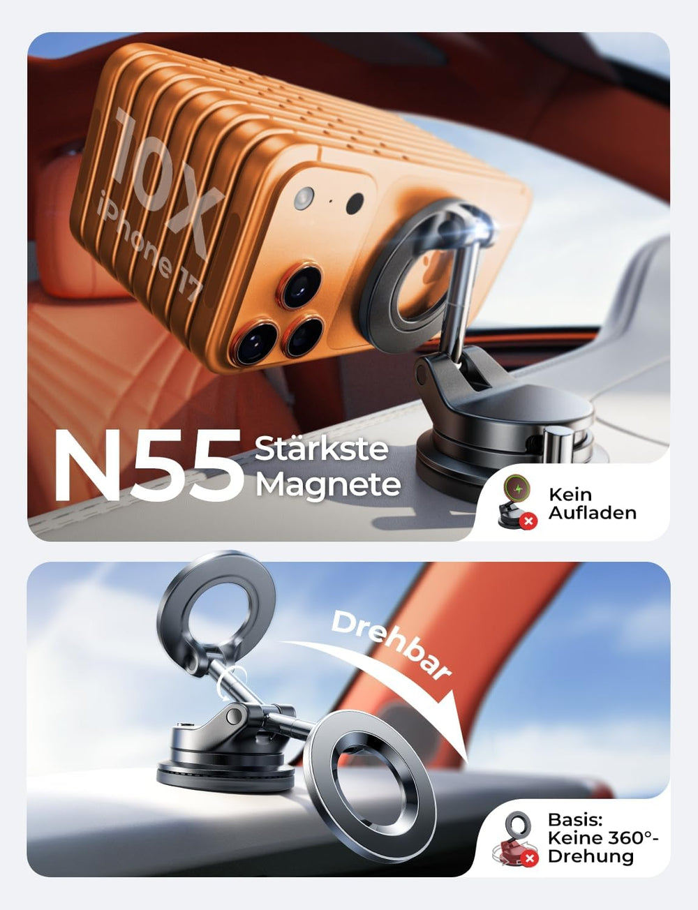 Magnete, die auch auf Kopfsteinpflaster halten.