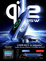LISEN W121 Qi2.2 3-in-1 Ladestation