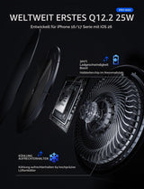 LISEN W116 Qi2.2 Car Wireless Charger with Cooling Fan