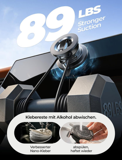 LISEN A608 Manual Suction Magnetic Car Phone Mount - View 2